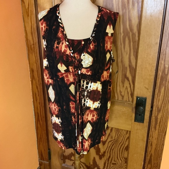 Vtg Y2K fringed autumn vibes top - Picture 6 of 12